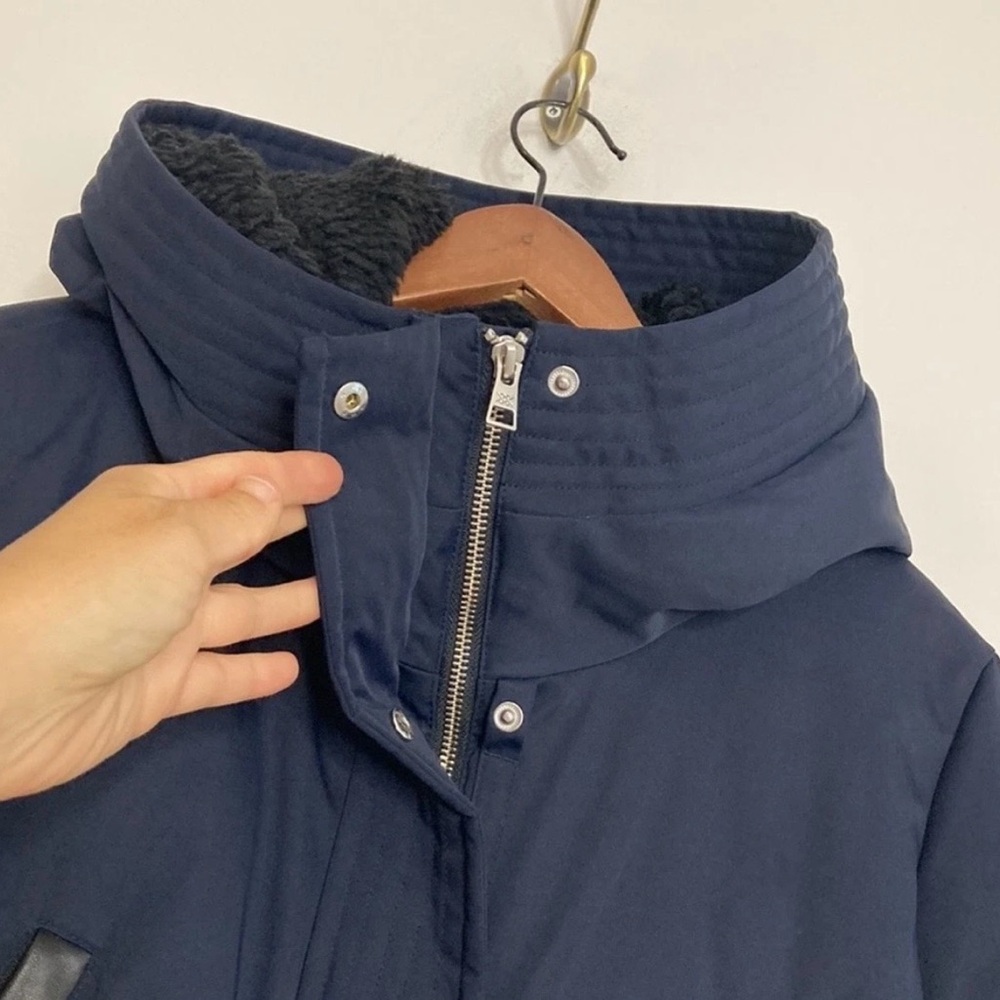 Soia & Kyo Women's Navy Puffer Coat - Picture 3 of 15